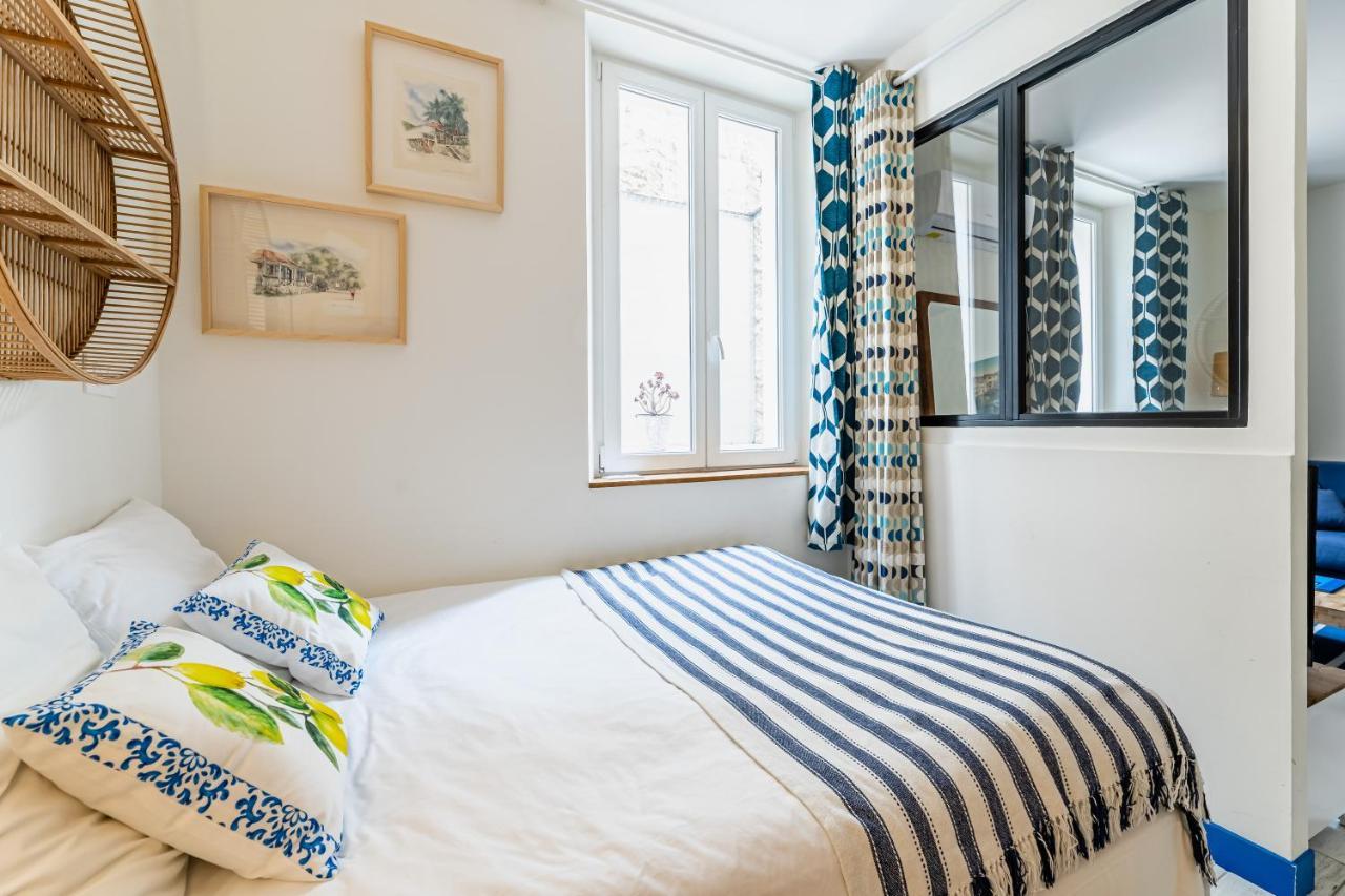 Studio Bleu 29M2, 120M Vieux-Port , Clim ,Wifi, Acces Autonome Avec Code Marsella Exterior foto